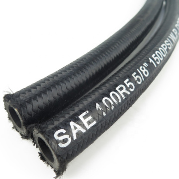 Wholesale High Temperature Resistance Sae 100 R5 1/2" Wrap Surface Flexible Exhaust Braided Fuel The Use Of Scales Hose